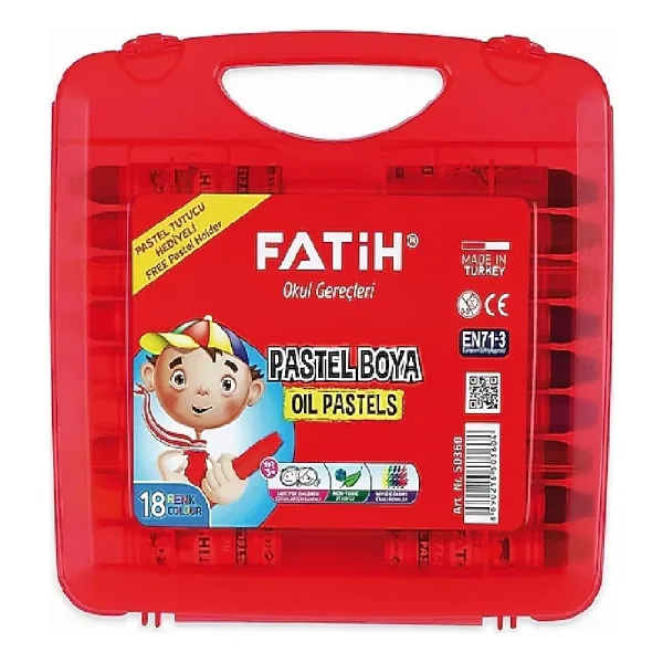 Fatih King Size Çantalı 18'li Pastel Boya