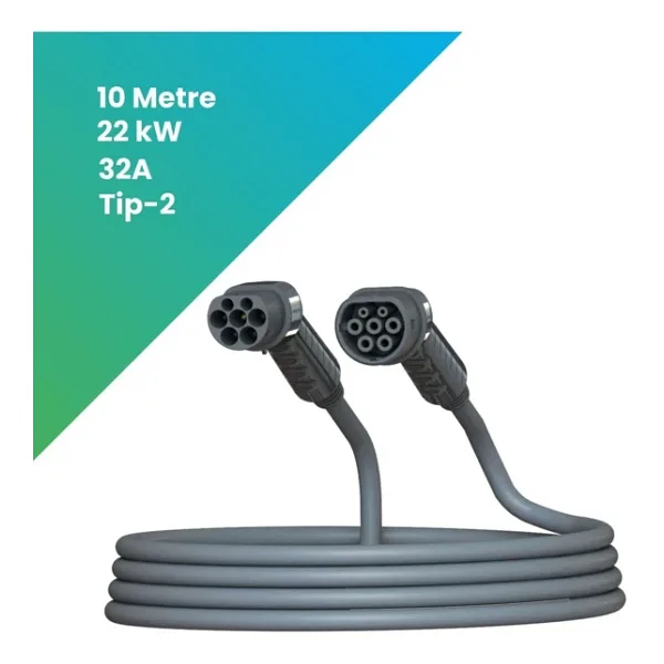 Filşarj Elektrikli Araç Ac Tip-2 Şarj Kablosu 22 Kw ( 10 Metre )