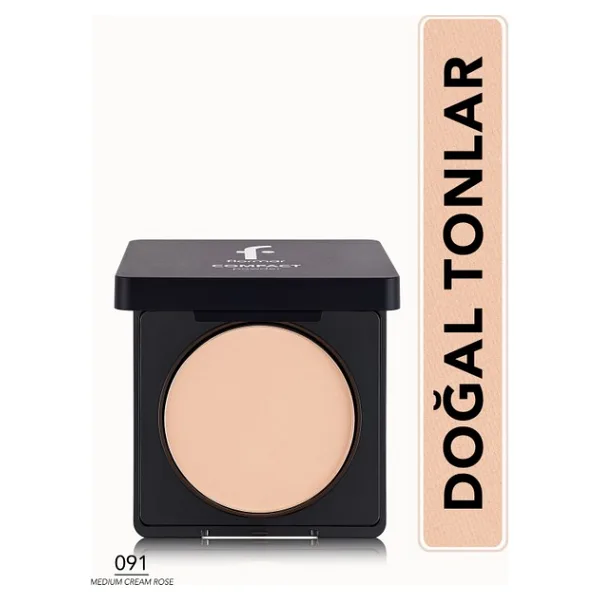 Flormar Compact Powder Yüksek Pigmentli & Yarı Mat Bitişli İnce Yapılı Kompakt Pudra - 092 Medium So