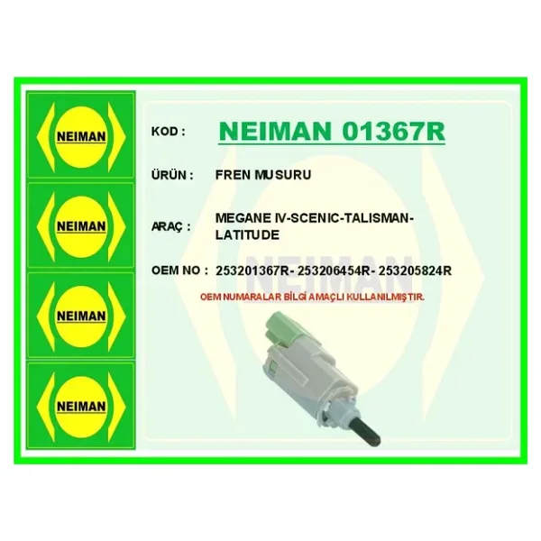 FREN MÜŞÜRÜ MEGANE 4 SCENIC TALISMAN LATITUDE