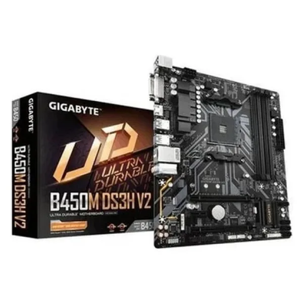 Gigabyte B450M DS3H V2 AMD AM4 DDR4 Micro ATX Anakart