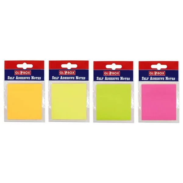 Globox Yapışkanlı Not Kağıdı 75x75 mm Neon Renk 100 Yaprak