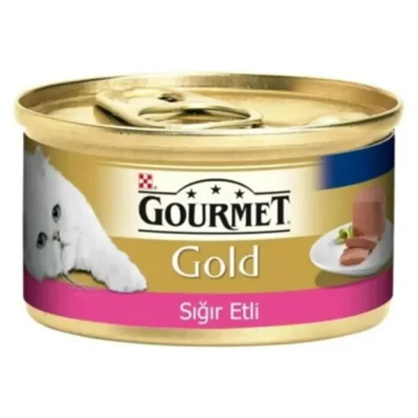 Gourmet Gold Kıyılmış Sığır Etli 85 gr Yetişkin Kedi Konservesi