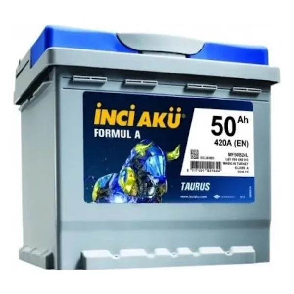 İnci Formul A Taurus 12 V 50 Ah 420 A EN Akü