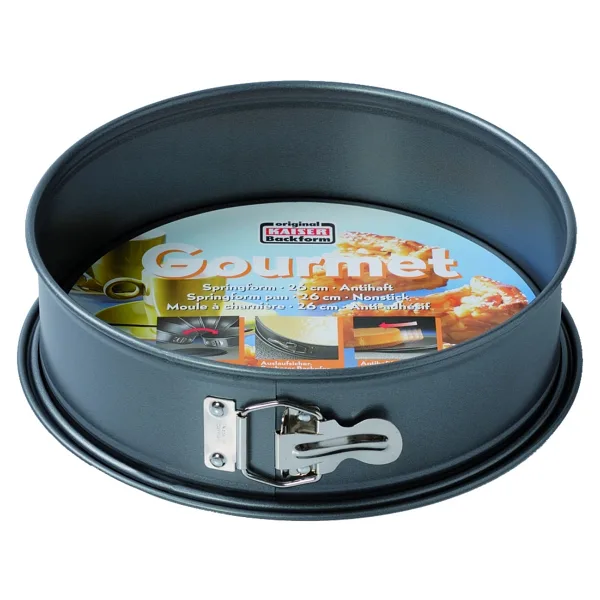 Kaiser Gourmet Kelepçeli Kek Kalıbı 26 cm Şık Tasarım ve Dayanıklı Malzeme ile Kek Yapımını Kolaylaştırır