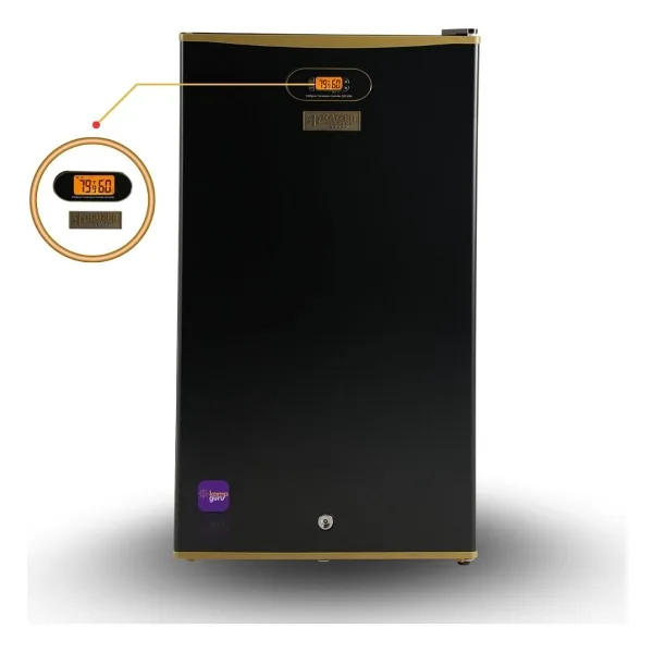 Kaizer Germany Çift Sistem 95 Litre Siyah Dijital Göstergeli 12/24/220 V Buzdolabı