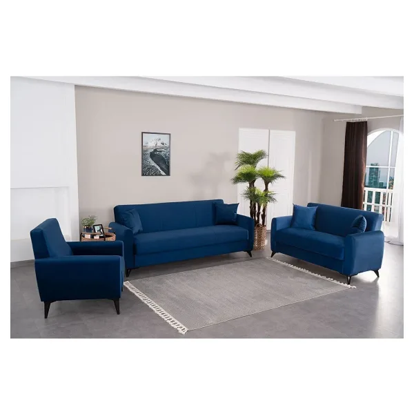 Kilim Mobilya Dove Yüksek Ayaklı 3 2 B Koltuk Takımı Lacivert