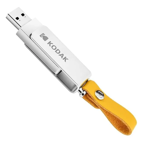 Kodak 64GB 3.2 Gen1 Premium Metal Alaşım Tak-Çalıştır USB Bellek (K133) - Metalik Gri