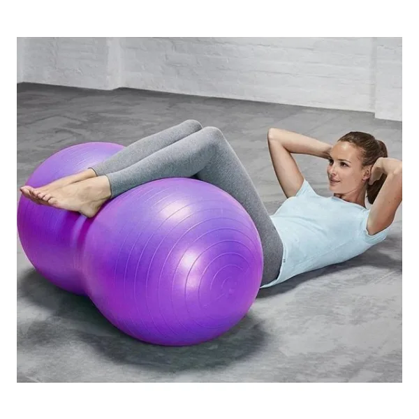 Leyaton Fıstık Şeklinde 90 Cm X 45 cm Pembe Pilates Topu