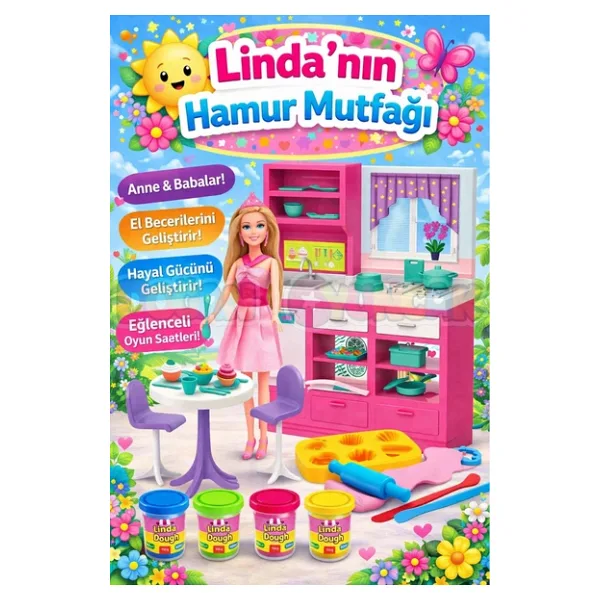 Linda'nın Hamur Mutfağı - Mutfak Oyuncak - Mutfak Seti - Barbie Mutfak Seti