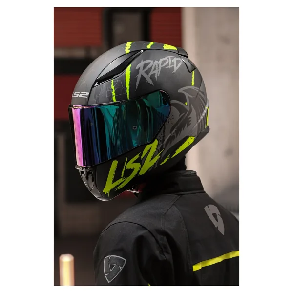 LS2 Rapid Raven Full Face Motor Kaskı