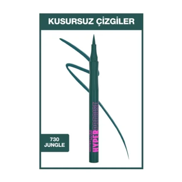 Maybelline Hyper Precise All Day 730 Jungle Green Eyeliner