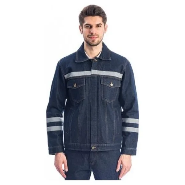 Myform Kot Iş Montu Myform 3109 Sona Denim 12 Ons Renk Mavi - 2XL