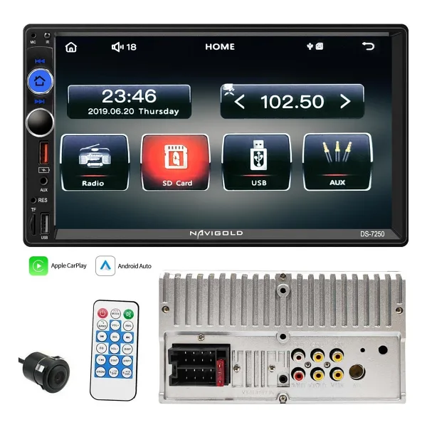 Navigold DS-7250 4x55 W 7" CarPlay Double Din Oto Multimedya