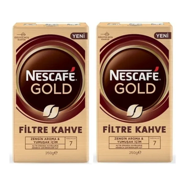 Nescafe Gold Filtre Kahve 250 gr 2'li