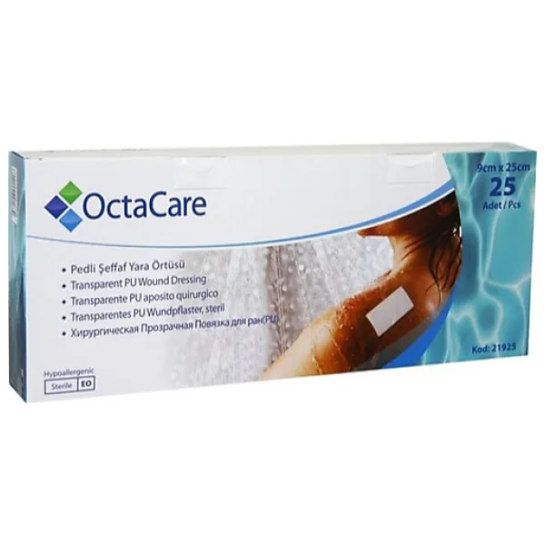 Octacare Şeffaf Pu Film Yara Örtüsü 9CMx25CM 21925