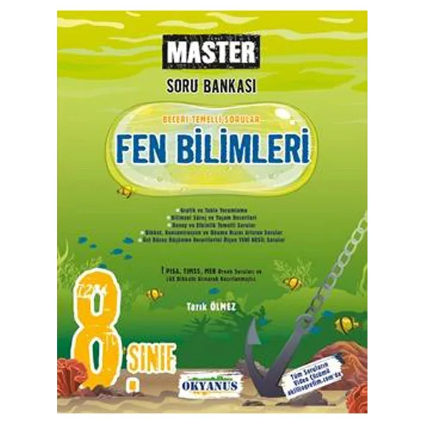 Okyanus Yayıncılık 8. Sınıf Master Fen Bilimleri Soru Bankası
