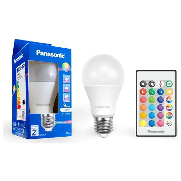Panasonic 9 W-60 W E27 RGB Kumandalı LED Ampul
