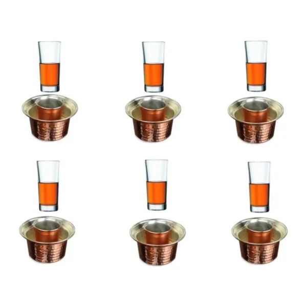 Paşabahçe Rakı Bardağı Ve Bakır Seti 12 Parça