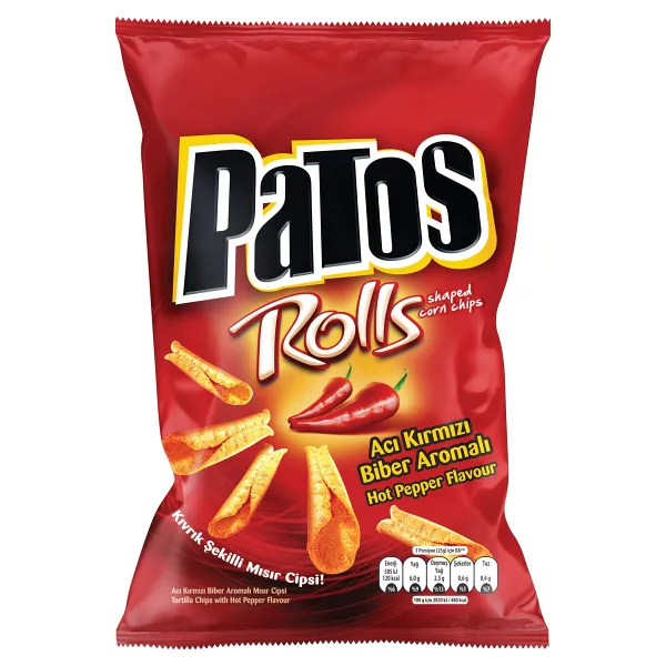 Patos Rolls Acılı Parti Boy Cips 185 gr