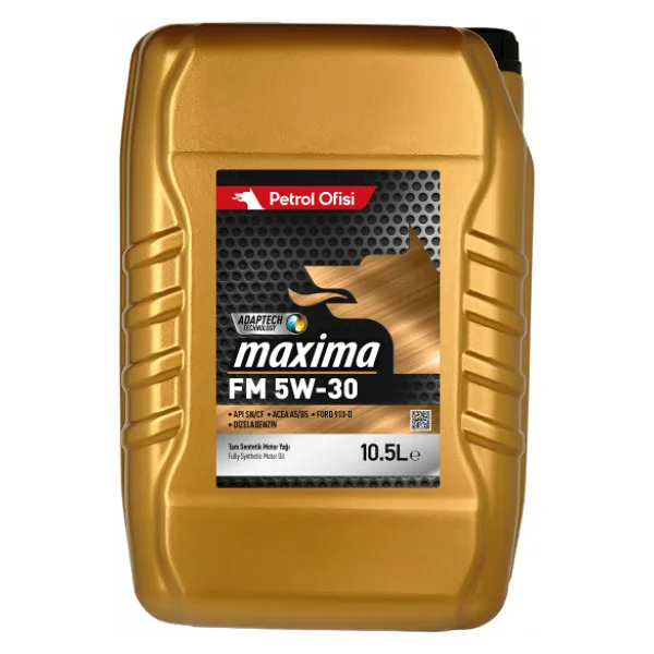 Petrol Ofisi Maxima FM 5W-30 10.5 lt Motor Yağı - 2023