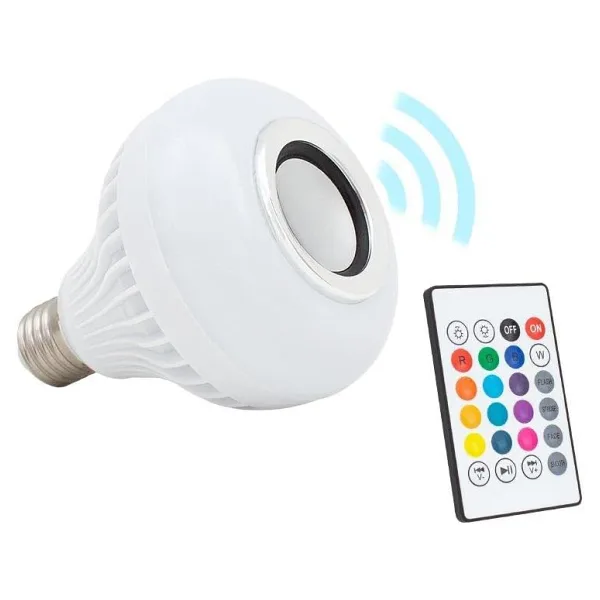 Powermaster OM-30 Bluetooth Müzik Çalar Kumandalı RGB LED Ampul