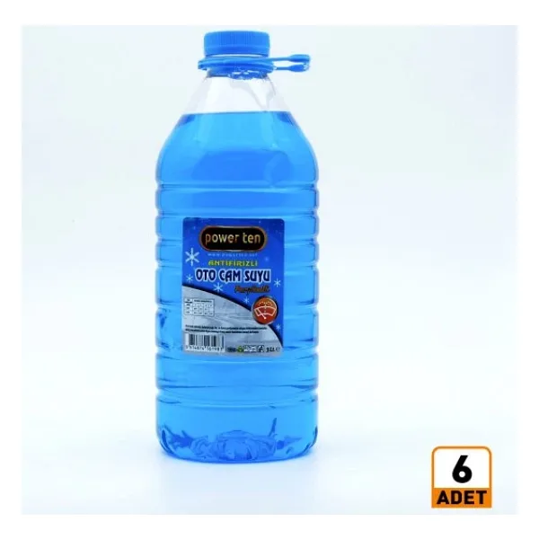 Powerten Antifrizli Kışlık Oto Cam Suyu 3 Litre 6 Adet 1 Koli 2025