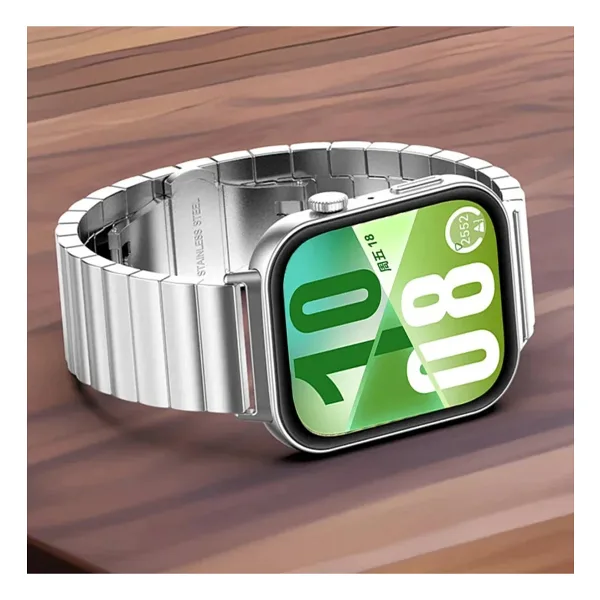 redmud teknoloji Huawei Watch Fit 3 / Fit 4 /Fit 4/ Fit5 / Fit 5 Pro İle Uyumlu Metal Paslanmaz Çelik Saat Kordon