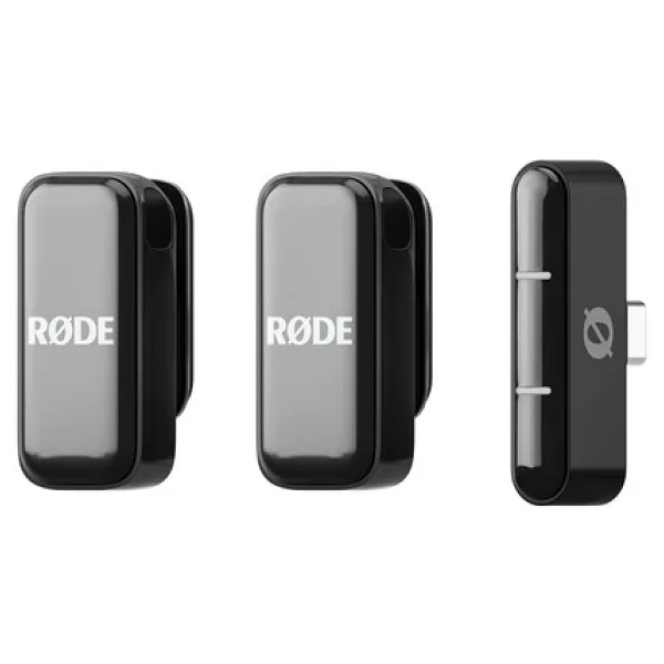 Rode Wireless Micro Siyah 2'li USB-C Kablosuz Yaka Mikrofonu