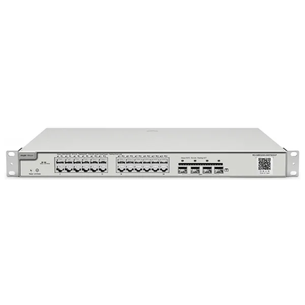 Ruijie Reyee RG-NBS3200-24GT4XS-P 24 Portlu, 10/100/1000 Gigabit, L2 Yönetilebilir Switch, 4*10G SFP, 24 Port PoE (370W)