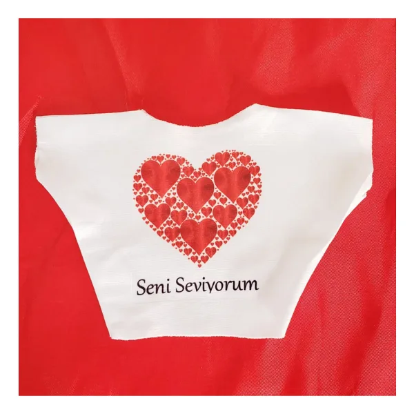 Seni Seviyorum Baskılı Peluş Oyuncak Tişörtü