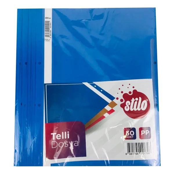 Stilo Mavi Telli Dosya 50 Adet 0089