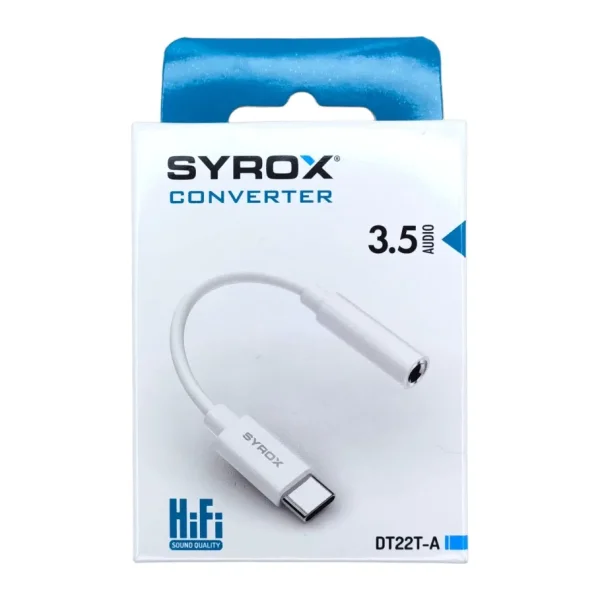 Syrox DT22T-A Type-C to Aux Dönüştürücü
