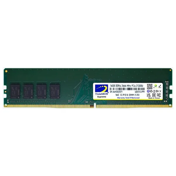 Twinmos 16 GB 2666 MHz DDR4 CL19 MDD416GB2666D Ram