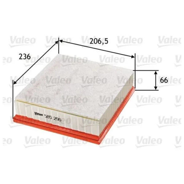 VALEO 585296 Hava Filtresi Ford Focus II 2.5 St-Volvo V50 2.4