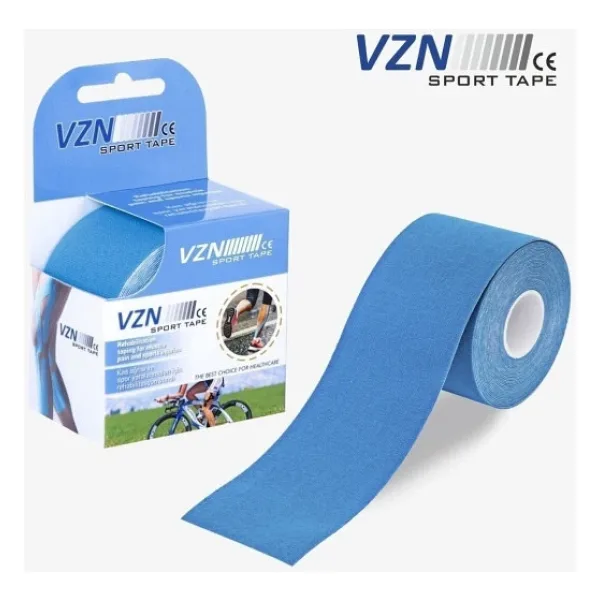 VZN Sport Tape Mavi Renk Kinesio Ağrı Bandı 5 Metre X 5 Cm