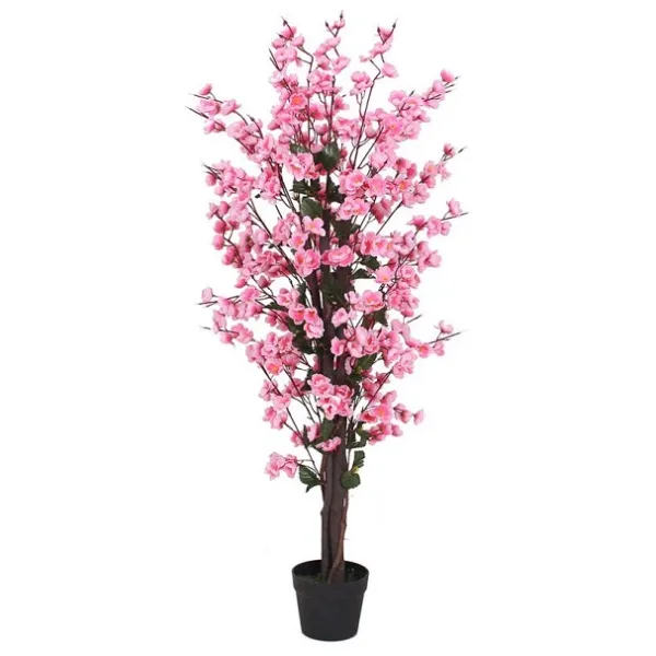 Yapay Ağaç Pembe Japon Kiraz Çiçeği Bahardalı Ağacı Sakura Çiçeği Çalılı 150cm