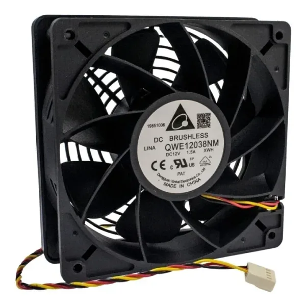 120x120x38mm 12V 1.5A Fan 3 Kablolu - QWE12038NM