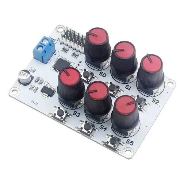 6 Kanal Potansiyometreli Servo Motor Kontrol Kartı