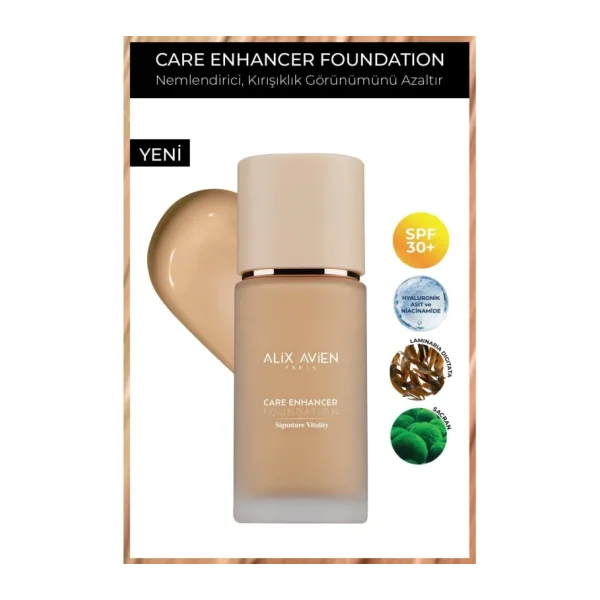 Alix Avien Care Enhancer Kırışıklık Karşıtı SPF 30 810 Desert Sand 30 ml Likit Fondöten