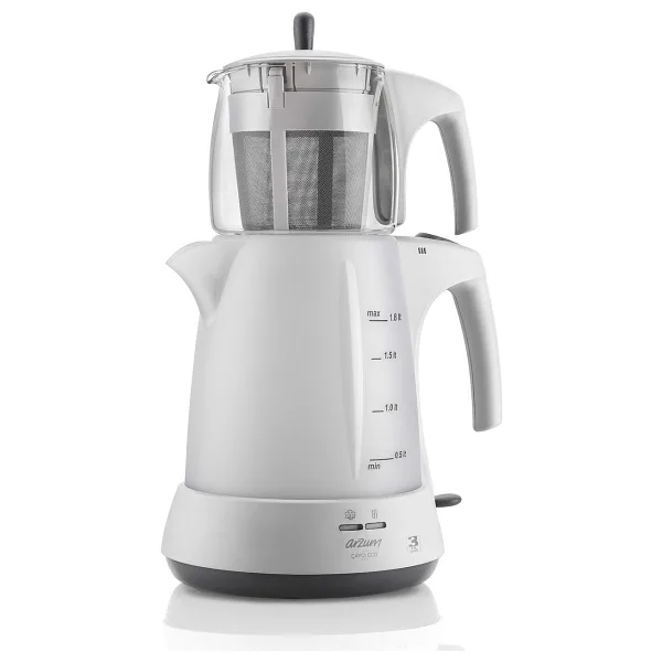 Arzum AR3028 Çaycı Eco 1650 W Cam Çay Makinesi