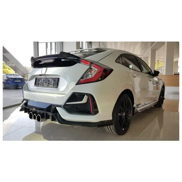 Autogp Honda Civic Fk7 Hb Dto Spoiler Siyah Boyalı 2016 / 2020