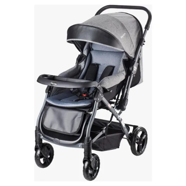 Baby Care BC-65 Capron Lüx Çift Yönlü Bebek Arabası Gri