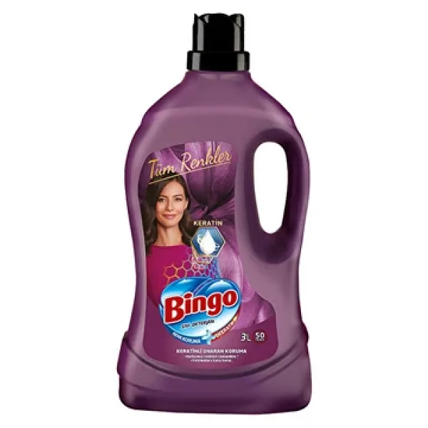 Bingo Onaran Koruma Sıvı Çamaşır Deterjanı 50 Yıkama 3 lt 2'li