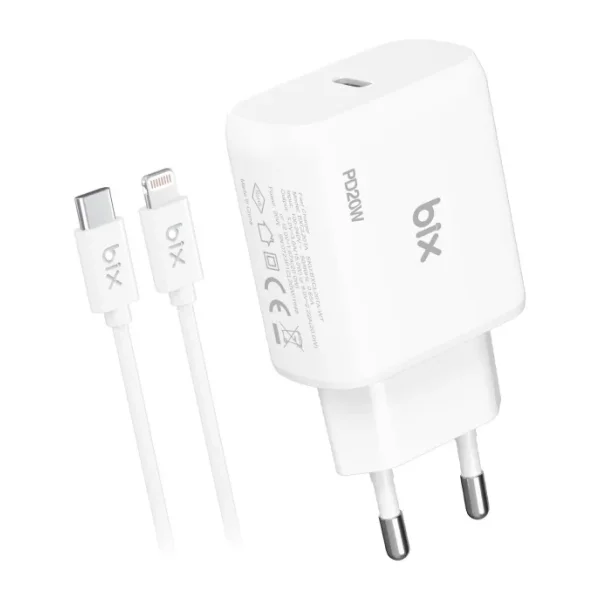 Bix BX-CL20TA 20 W Type-C to Lightning 3A Kablolu Şarj Aleti