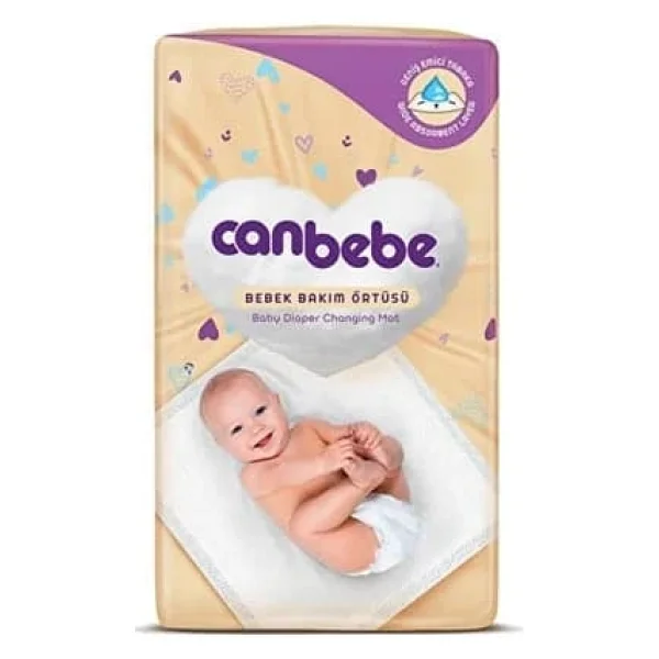 Canbebe 60x60 cm 10'lu Bebek Bakım Örtüsü