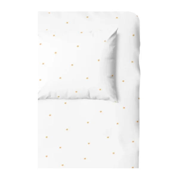Casadora Baby Stars %100 Organik Pamuk Saten Çocuk Lastikli Çarşaf Seti 100 x 200 cm + 50 x 70 cm