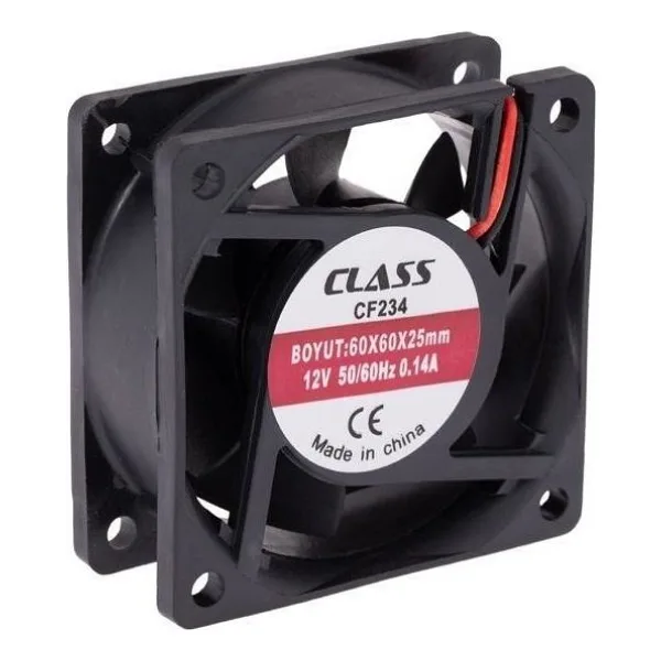 Class 60X60X25MM Dc 12VOLT Fan - 1ADET
