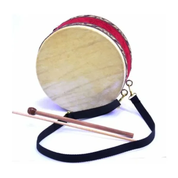Çocuk Davulu Hayvan Derili 17cm +2 Tokmak
