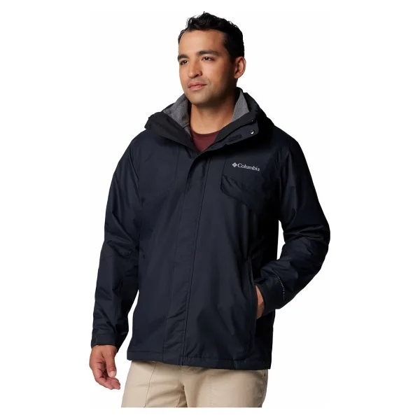 Columbia Bugaboo III Fleece Interchange 3IN1 WM8497-010 Kapüşonlu Siyah Erkek Mont